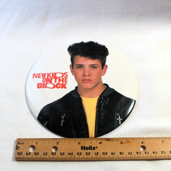 Vintage 90s New Kids on the Block Giant Button - Joe McIntyre - Picture 2 of 6